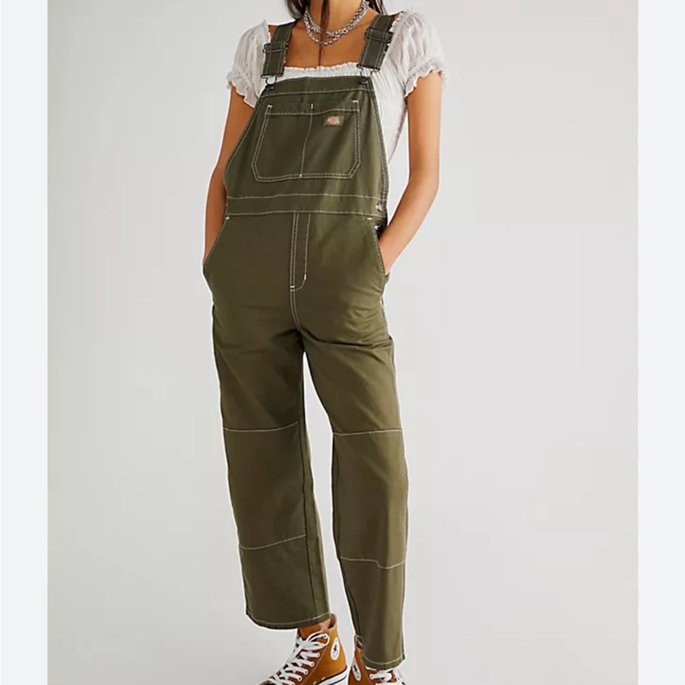 Dickies Cropped Carpenter Overalls